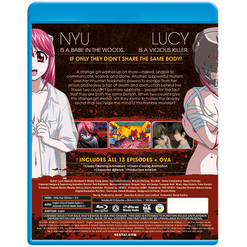 Elfen Lied Complete Collection Blu-ray Back Cover
