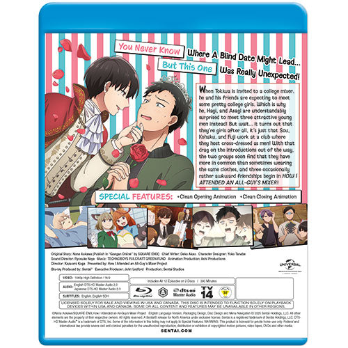 How I Attended an All-Guy's Mixer Complete Collection Blu-ray Back Cover