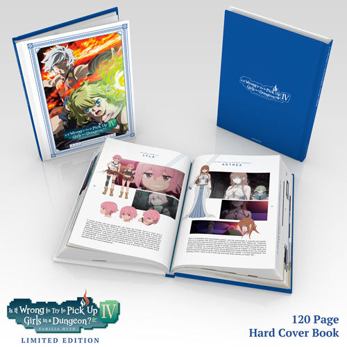 Is It Wrong to Try to Pick Up Girls in a Dungeon? IV Premium Box Set 120-pg Hard Cover Book