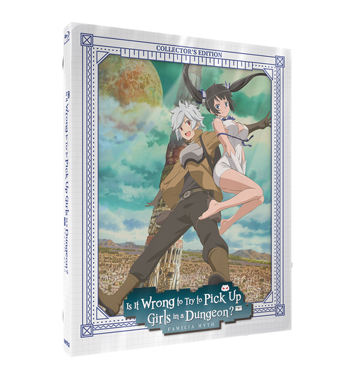 Is It Wrong to Try to Pick Up Girls in a Dungeon? Season 1 SteelBook Blu-ray Front Cover