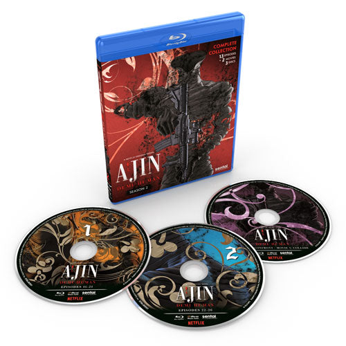 Ajin: Demi-Human Season 2 Complete Collection Blu-ray Disc Spread