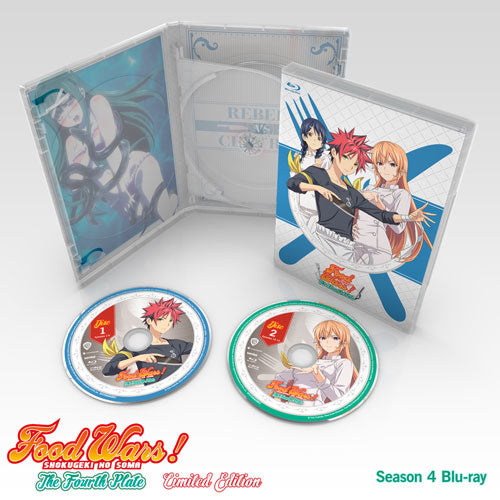 Food Wars! The Fourth Plate Premium Box Set Blu-ray Disc Spread