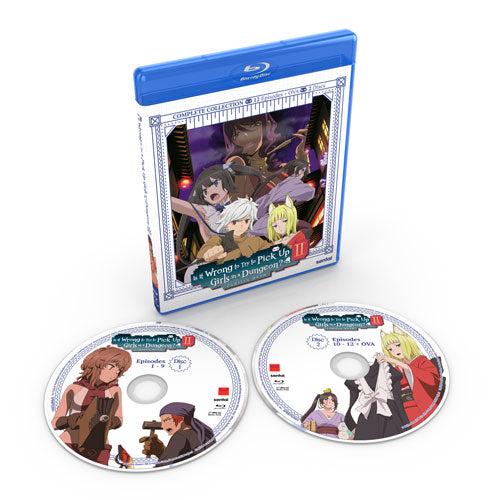 Is It Wrong to Try to Pick Up Girls in a Dungeon? II Complete Collection Blu-ray Disc Spread
