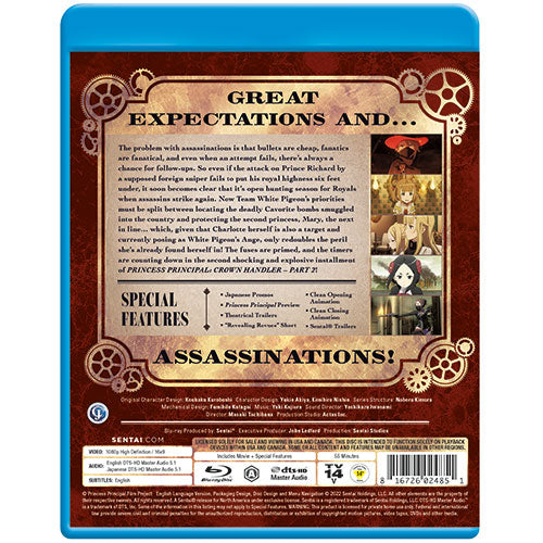 Princess Principal: Crown Handler - Part 2 Blu-ray Back Cover