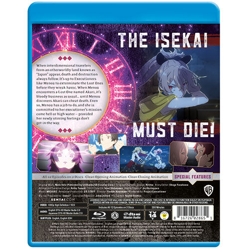 The Executioner and Her Way of Life Complete Collection Blu-ray Back Cover