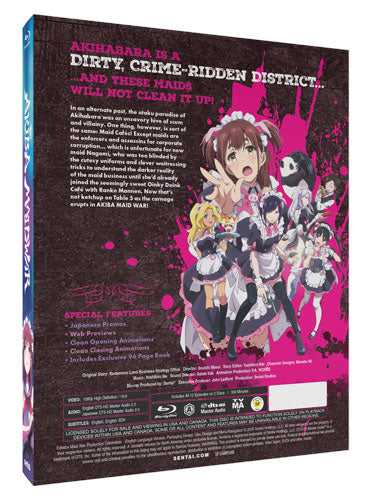 Akiba Maid War Limited Edition [SteelBook] Blu-ray Back Cover