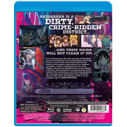Akiba Maid War Complete Collection Blu-ray Back Cover