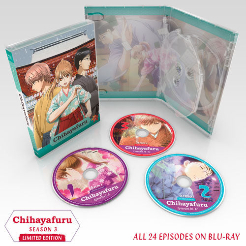 Chihayafuru (Season 3) Premium Box Set Blu-ray Disc Spread