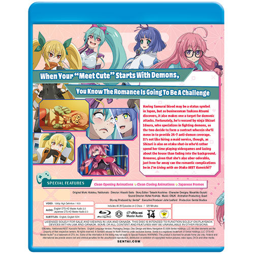 I'm Living with an Otaku NEET Kunoichi? Complete Collection Blu-ray Back Cover