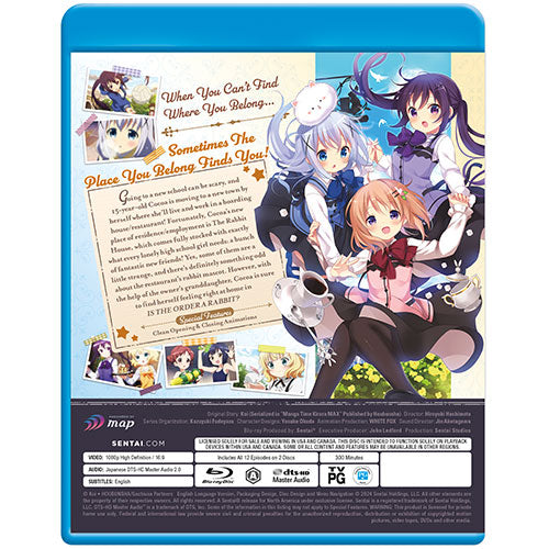 Is the Order a Rabbit? (Season 1) Complete Collection Blu-ray Back Cover