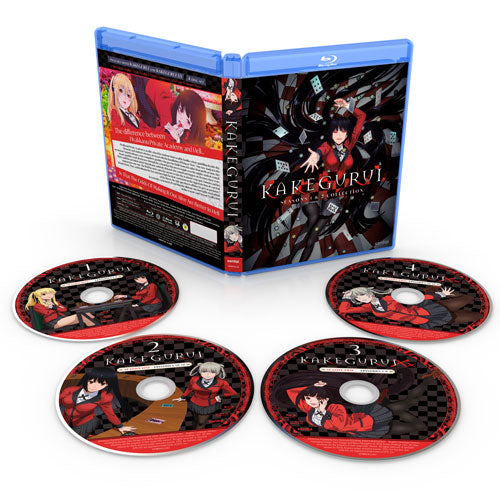KAKEGURUI (Seasons 1 & 2) Collection Blu-ray Disc Spread