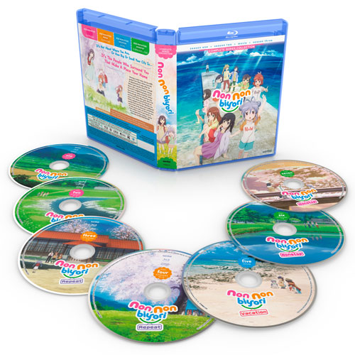 Non Non Biyori Complete Series Blu-ray Disc Spread