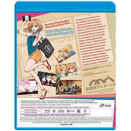 SHIROBAKO Complete TV Series Blu-ray Back Cover