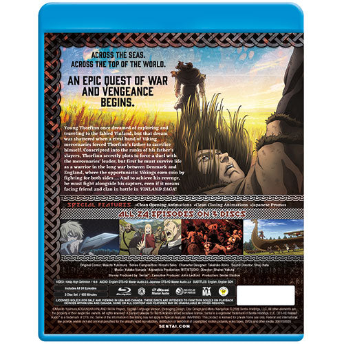 Vinland Saga (Season 1) Collection Blu-ray Back Cover