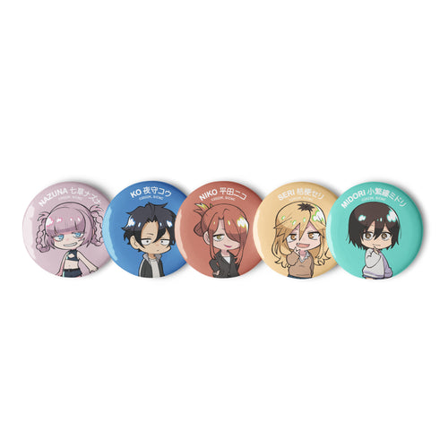 Call of the Night - Chibi Character 5-Piece Button Set Lineup