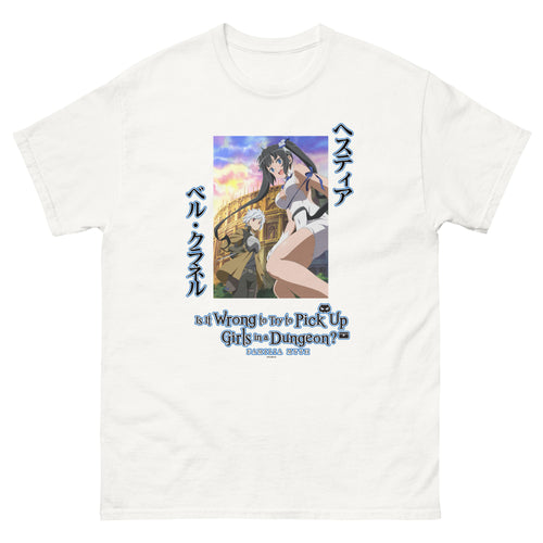Is It Wrong to Try to Pick Up Girls in a Dungeon? - Familia Myth T-shirt Front