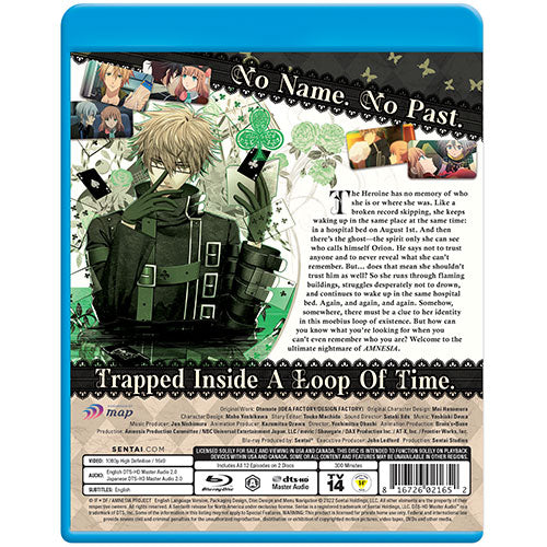 Amnesia Complete Collection Blu-ray Back Cover