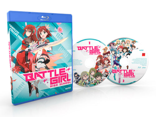 Battle Girl High School Complete Collection Blu-ray Disc Spread
