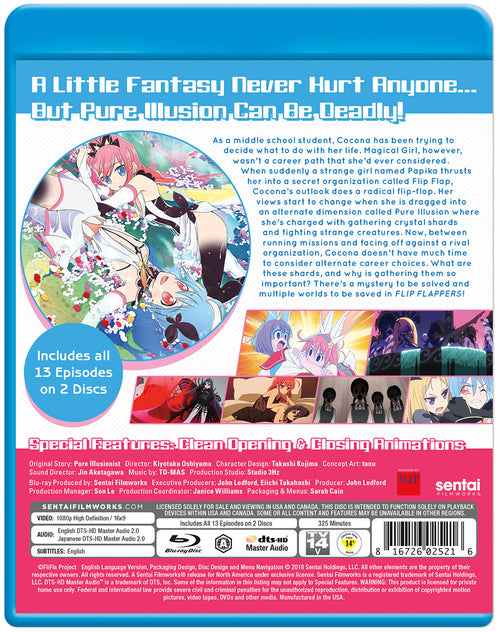 FLIP FLAPPERS! Complete Collection Blu-ray Back Cover