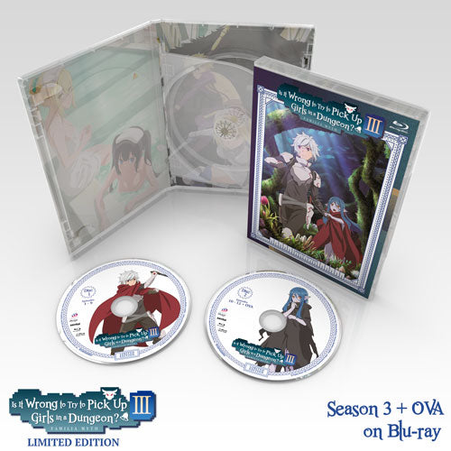 Is It Wrong to Try to Pick Up Girls in a Dungeon? III Premium Box Set Blu-ray Disc Spread