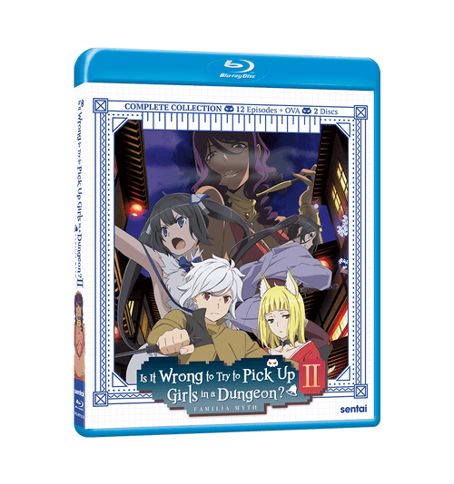 Is It Wrong to Try to Pick Up Girls in a Dungeon? II Complete Collection Blu-ray Front Cover