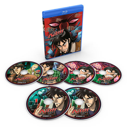 Kaiji Seasons 1 & 2 Complete Series Blu-ray Disc Spread