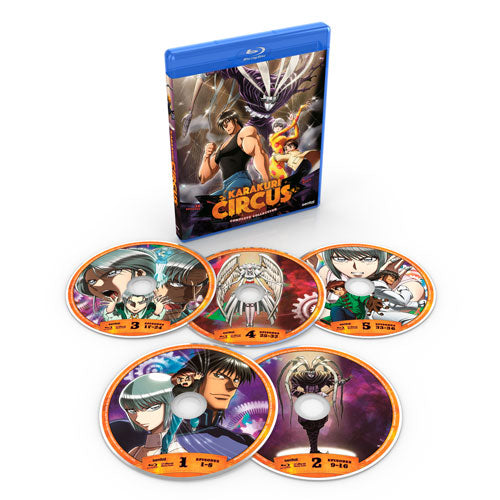 Karakuri Circus Seasons 1-3 Complete Collection Blu-ray Disc Spread