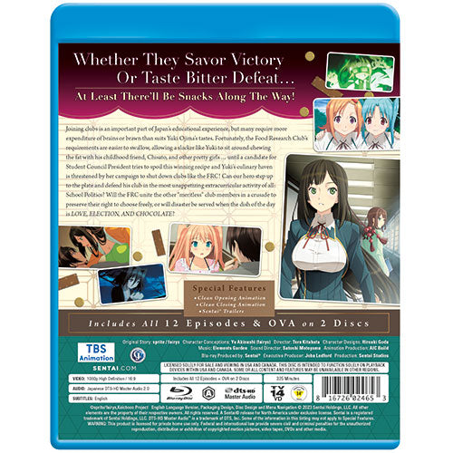 Love, Election and Chocolate Complete Collection Blu-ray Back Cover