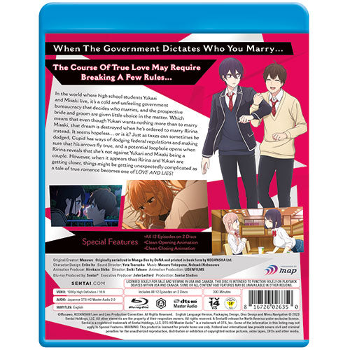 Love and Lies Complete Collection Blu-ray Back Cover