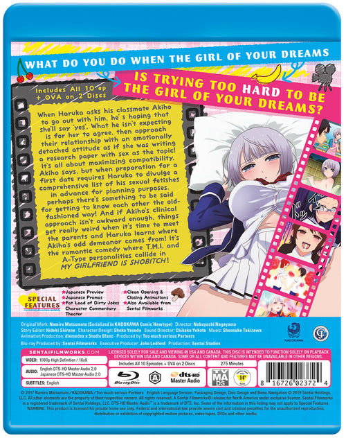 My Girlfriend is Shobitch Complete Collection Blu-ray Back Cover