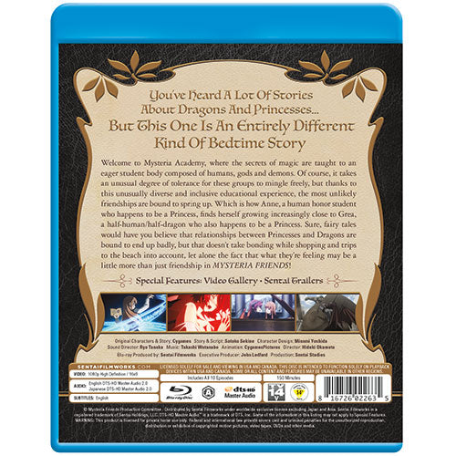 Mysteria Friends Complete Collection Blu-ray Back Cover