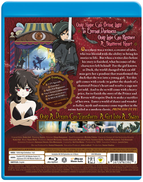 Princess Tutu Complete Collection Blu-ray Back Cover