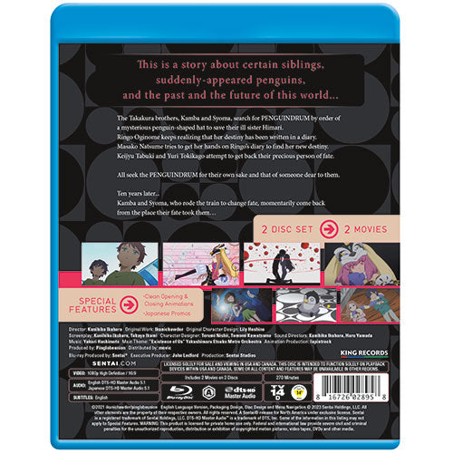 RE:cycle of the PENGUINDRUM Movie Collection Blu-ray Back Cover
