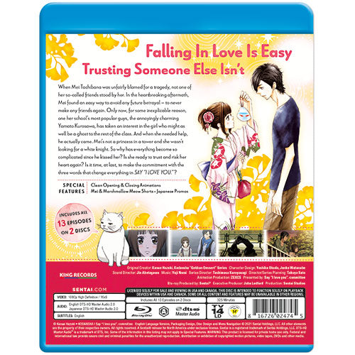 Say I Love You (Season 1) Complete Collection Blu-ray Back Cover