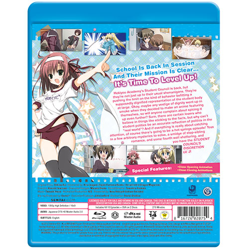 Student Council's Discretion (Season 2) Complete Collection Blu-ray Back Cover