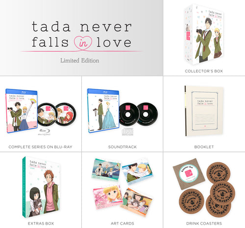 Tada Never Falls in Love Premium Box Set Contents