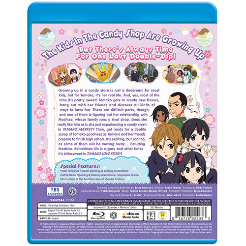 Tamako Market Love Story Collection Blu-ray Back Cover