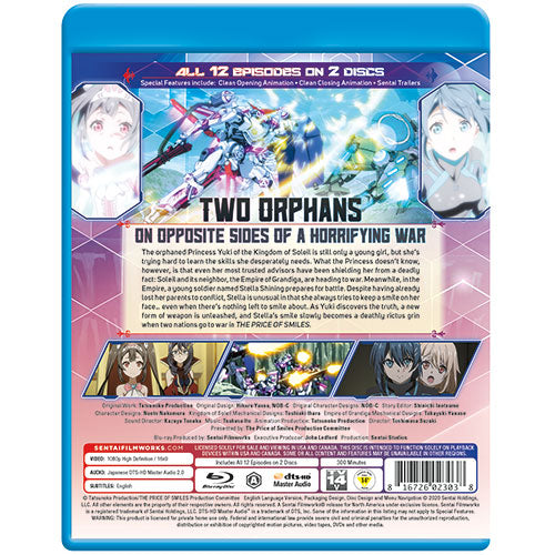 The Price of Smiles Complete Collection Blu-ray Back Cover