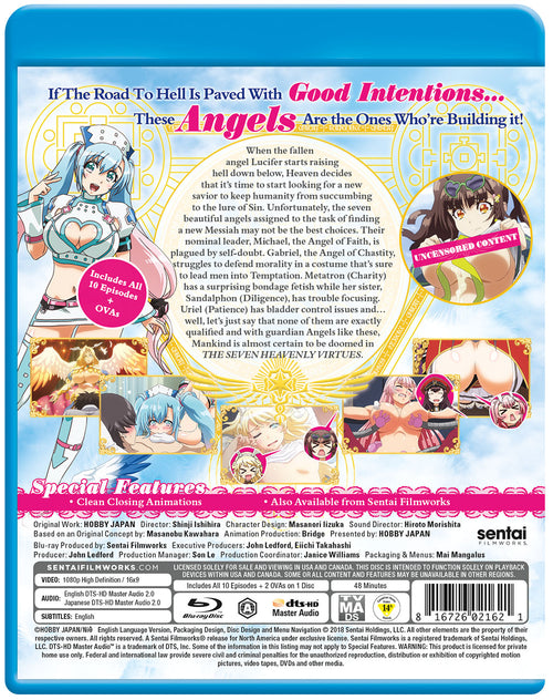 The Seven Heavenly Virtues Complete Collection Blu-ray Back Cover