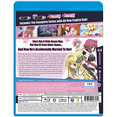 DVD Uncensored To Love-Ru Season 4 English Subtitle Fast Ship